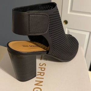 Call it spring black heels. Worn once.